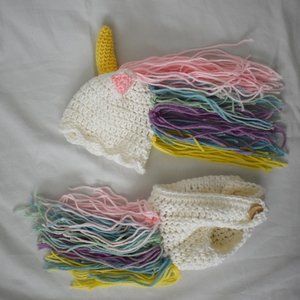 Newborn pictures outfit, unicorn